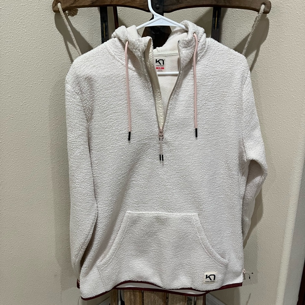 Kari Traa White Sherpa Hoodie